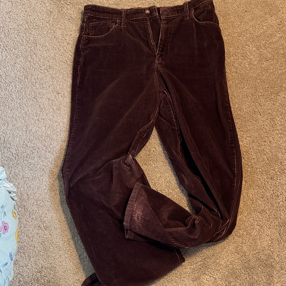 Women's imperfect Brown Corduroy Jeans